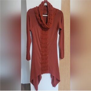 💚10 for $10💚 Women's Rust Sweater dress with Cowl Neck